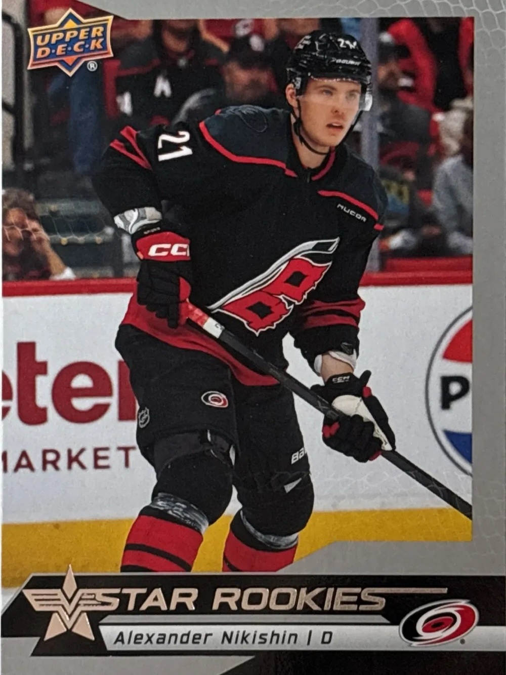 Upper Deck Star Rookies Alexander Nikishin Hockey Trading Card